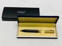 Ручка шариковая Galant, черный корпус, золото